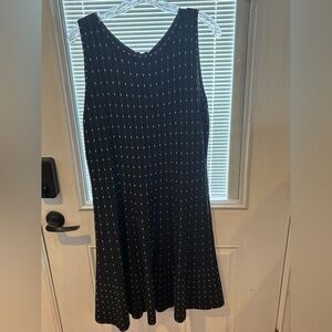 NIC+ZOE Black and White Sleeveless Midi Dress